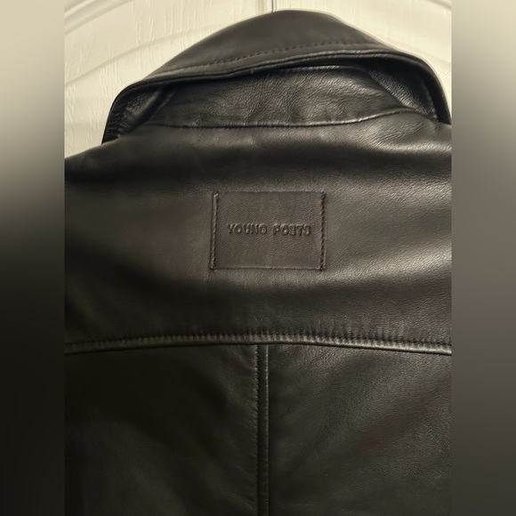 New Classic Leather Motorcycle Jacket Size M/L - Picture 9 of 13